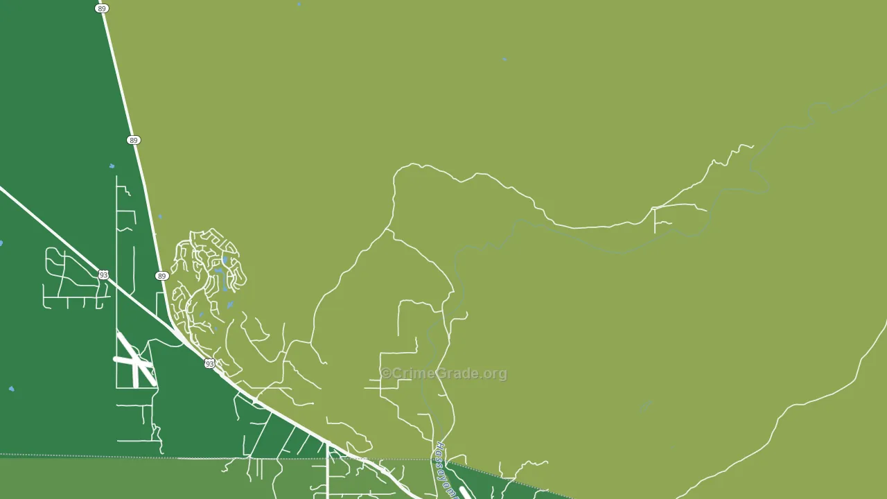 Octave, AZ Map of Vehicle Theft Rates