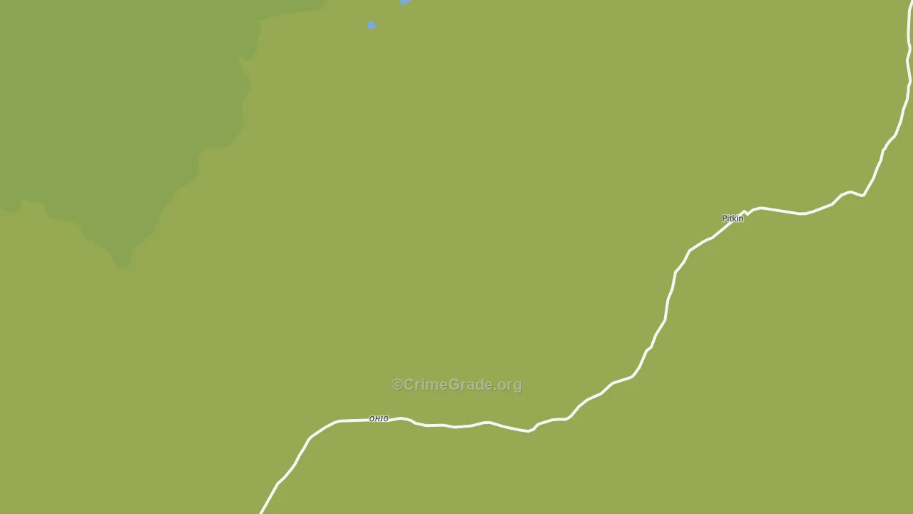 Ohio City, CO Map of Vehicle Theft Rates