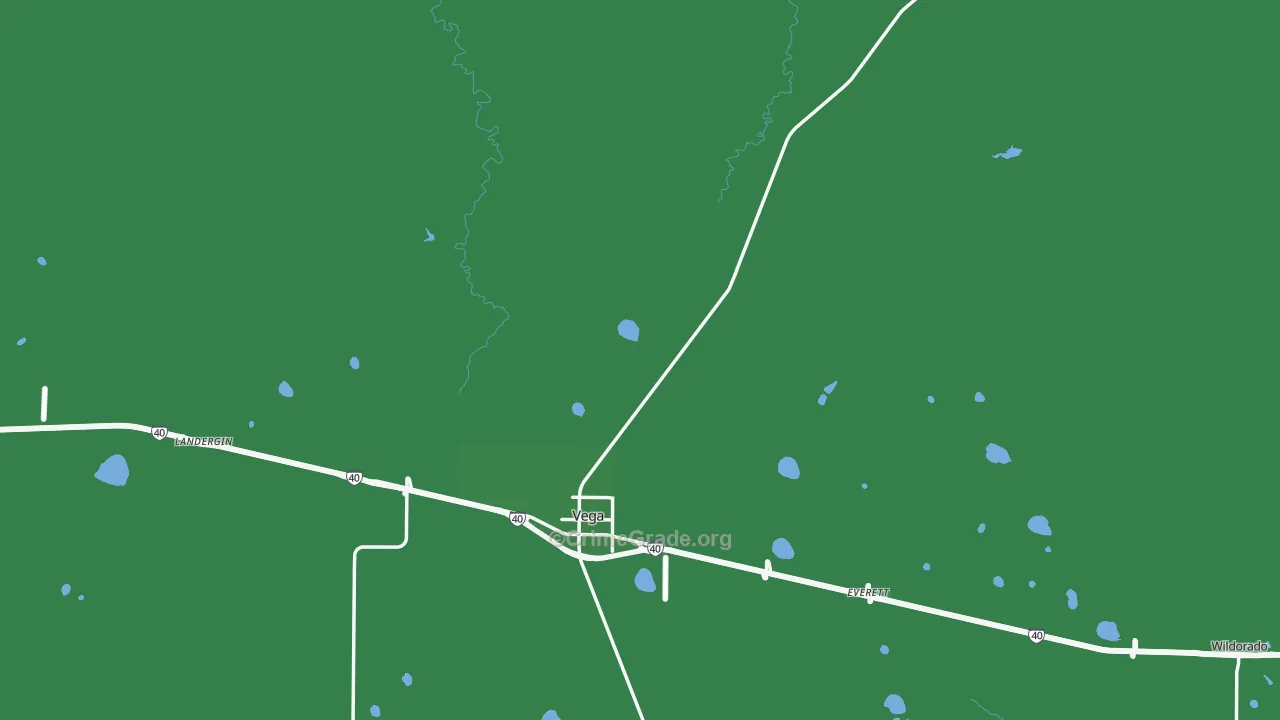 Oldham County, TX Map of Vehicle Theft Rates