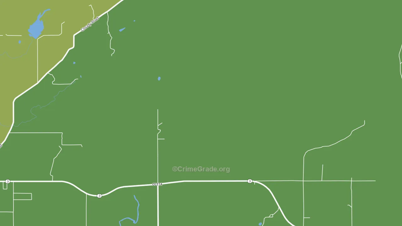 Oleta, OK Map of Vehicle Theft Rates