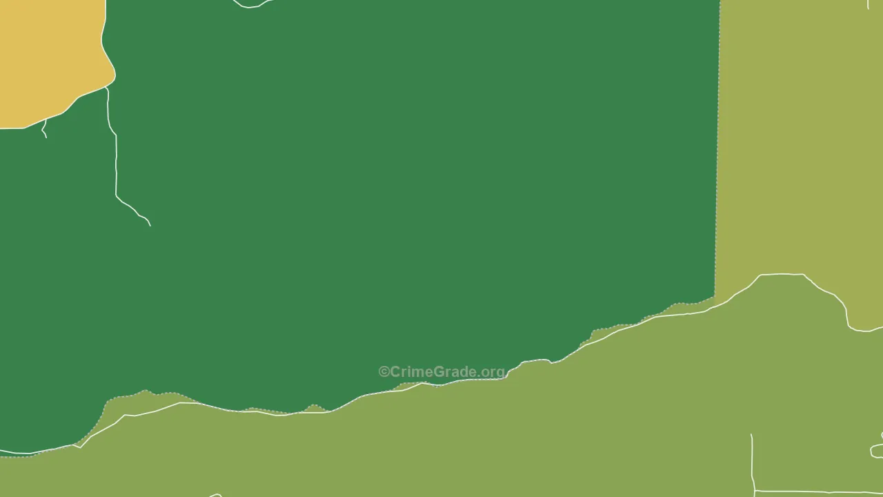 Oliver, AR Map of Vehicle Theft Rates