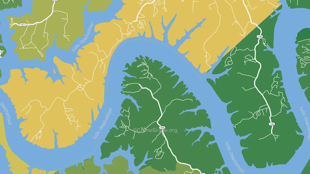 Ono, KY Map of Vehicle Theft Rates