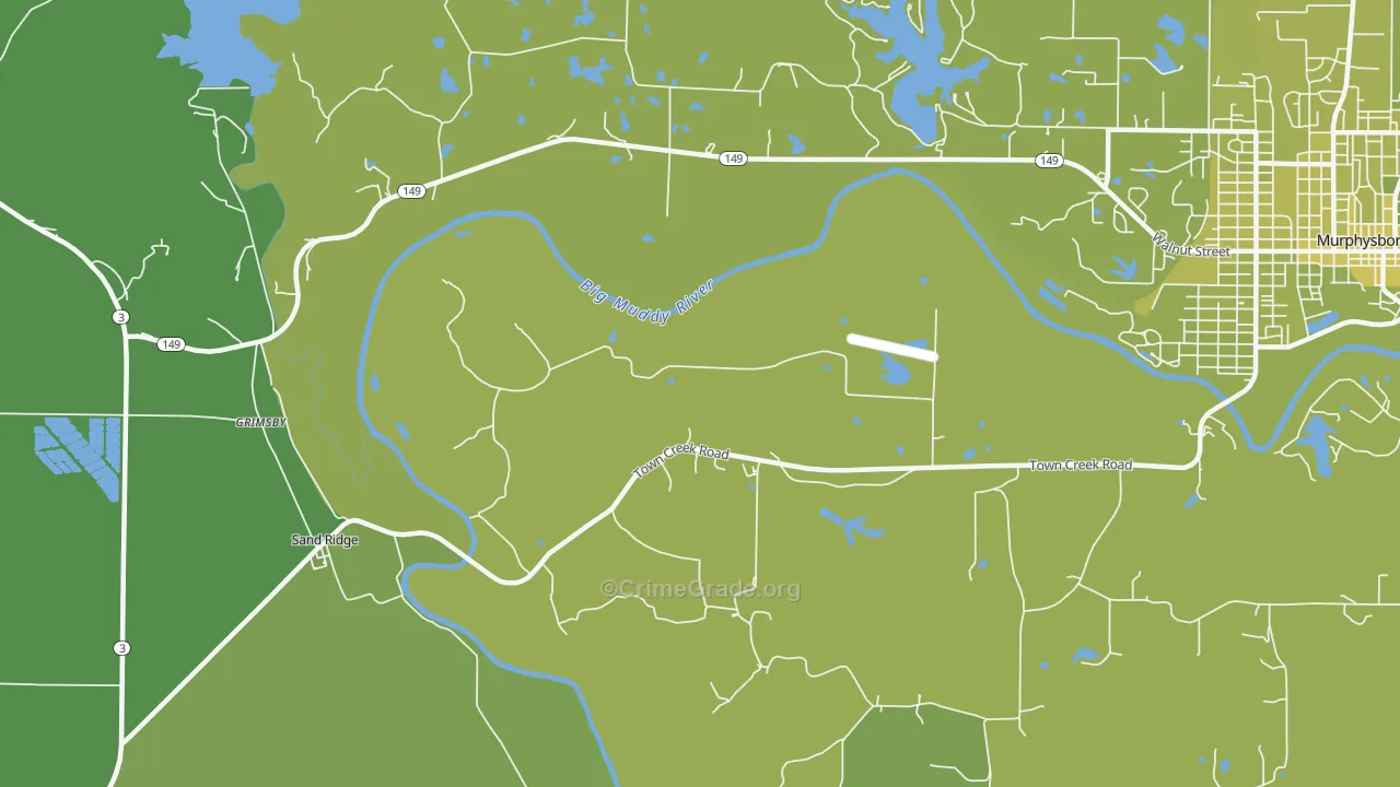 Oraville, IL Map of Vehicle Theft Rates