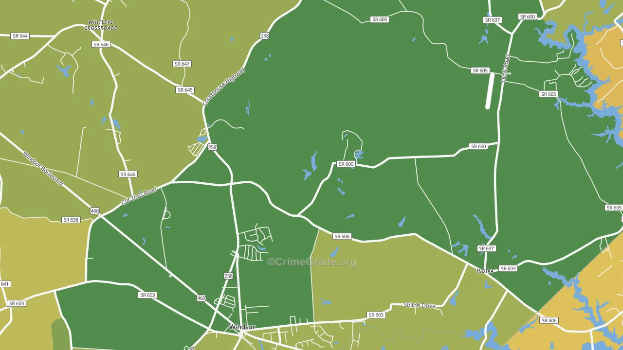 Orbit, VA Map of Vehicle Theft Rates