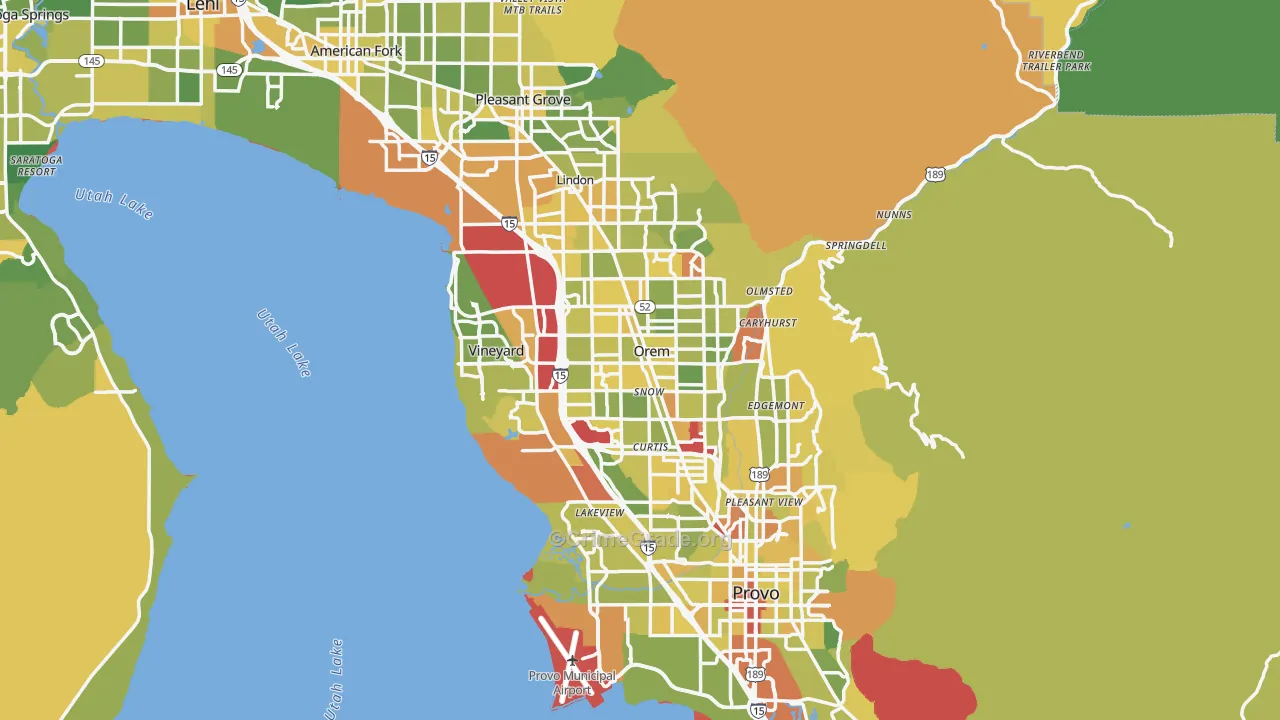 Orem, UT Map of Vehicle Theft Rates