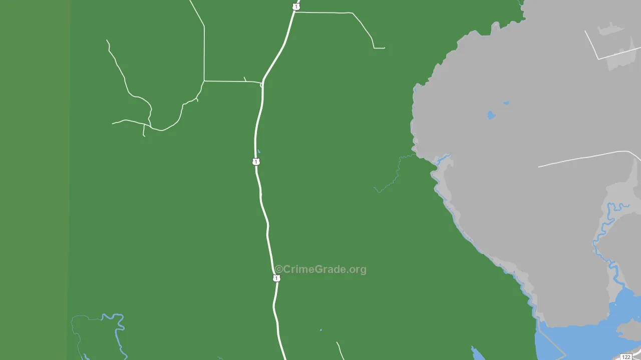 Orient, ME Map of Vehicle Theft Rates