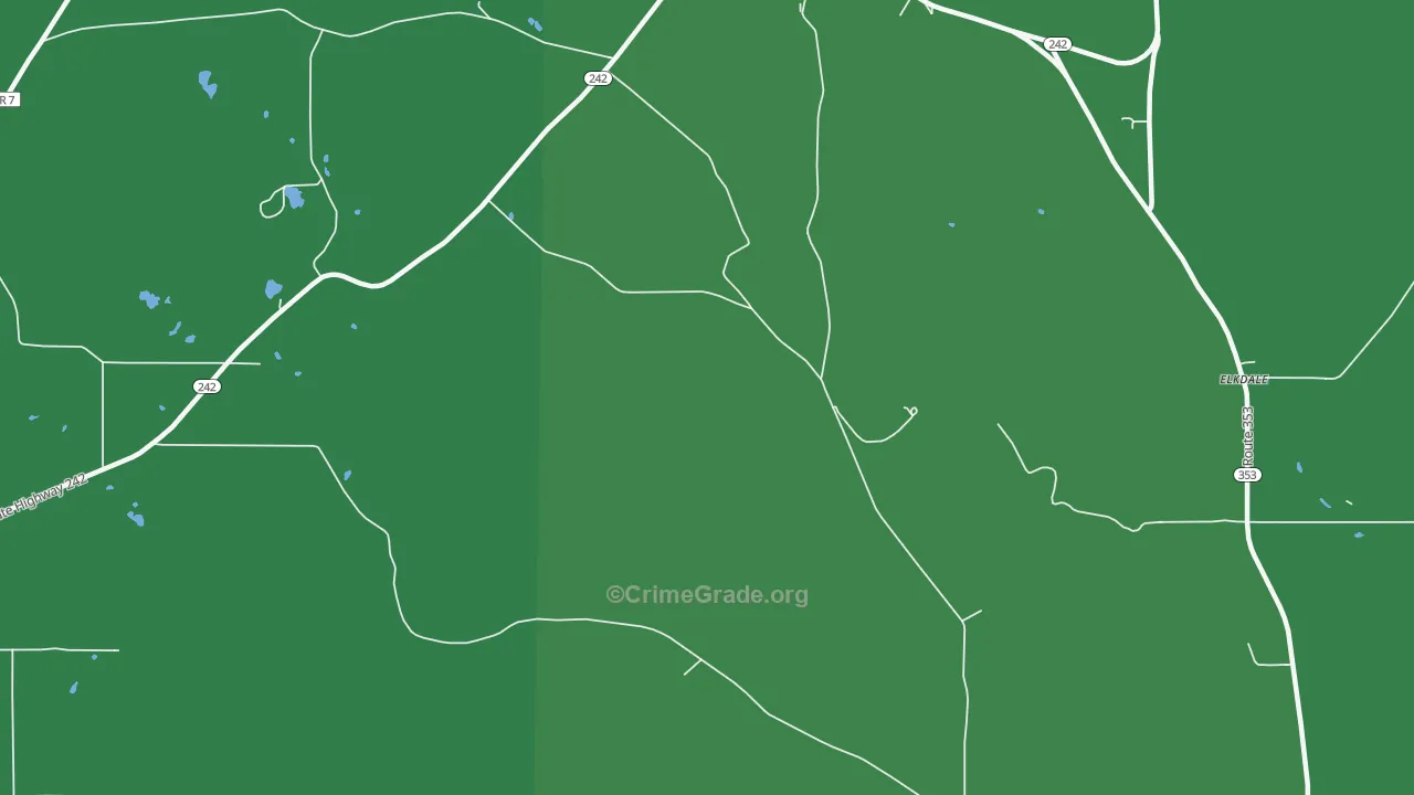 Orlando, NY Map of Vehicle Theft Rates