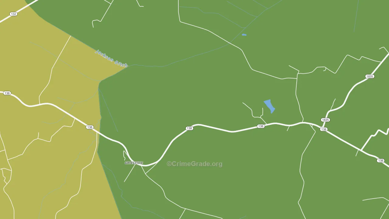 Ortiz, KY Map of Vehicle Theft Rates