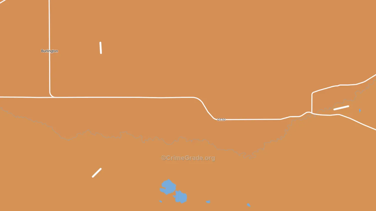 Otto, WY Map of Vehicle Theft Rates