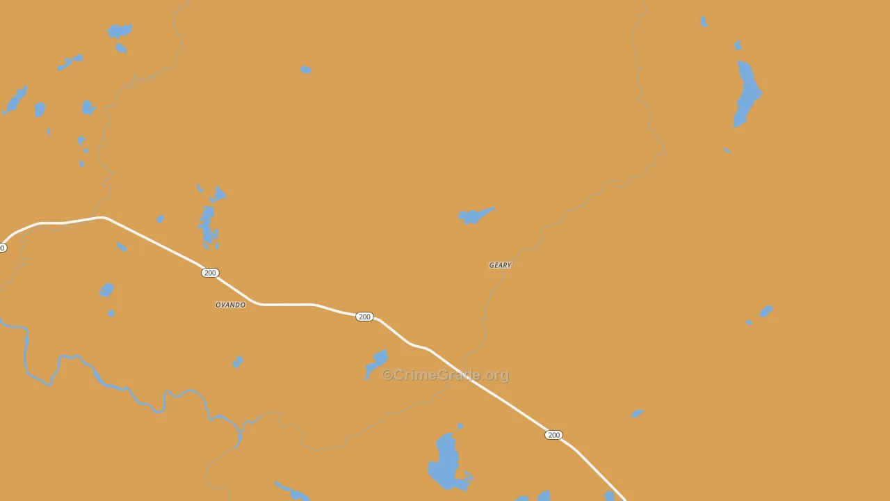 Ovando, MT Map of Vehicle Theft Rates