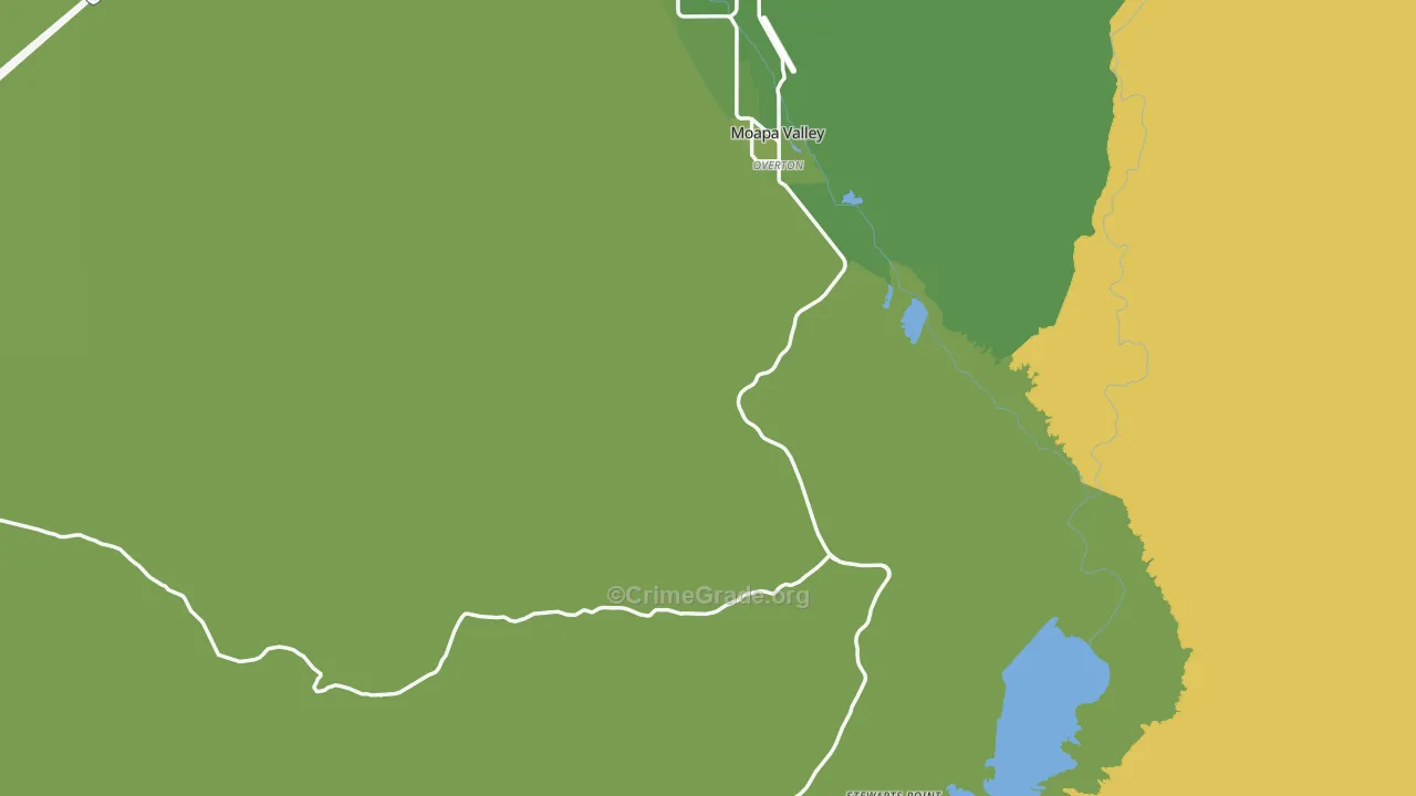 Overton, NV Map of Vehicle Theft Rates
