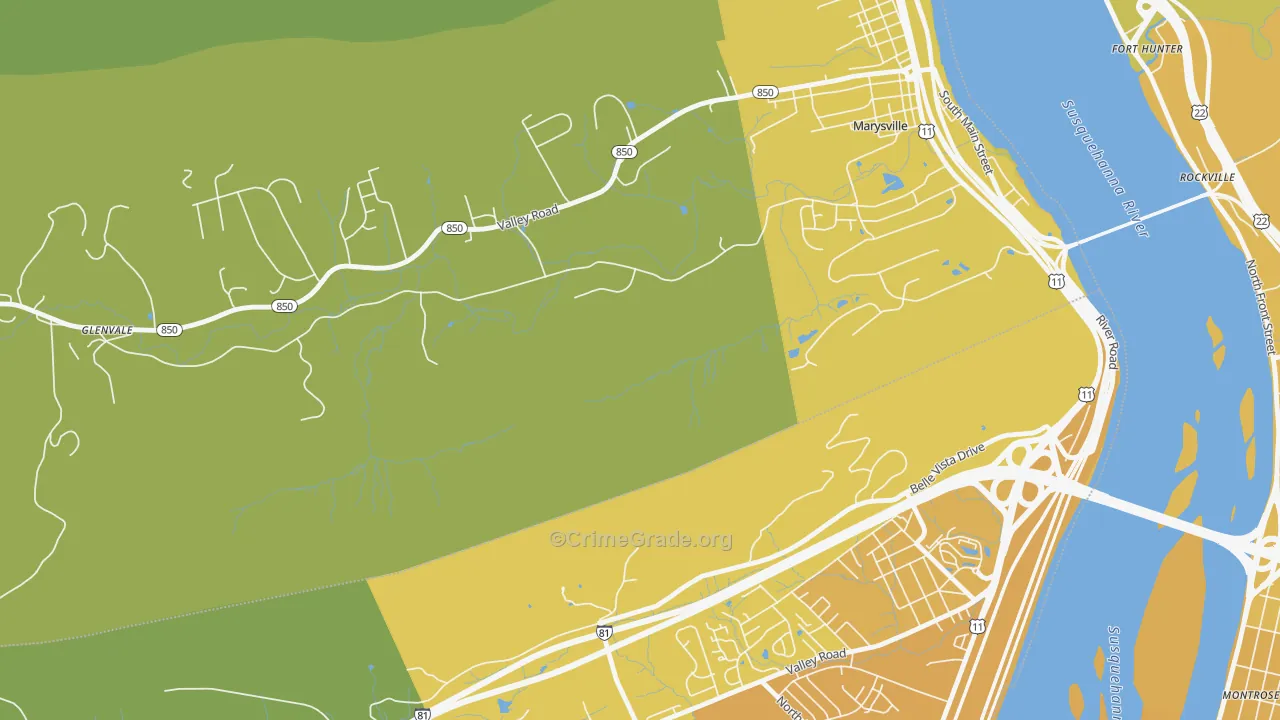 Overview, PA Map of Vehicle Theft Rates
