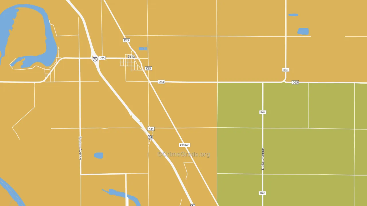 Owego, IA Map of Vehicle Theft Rates