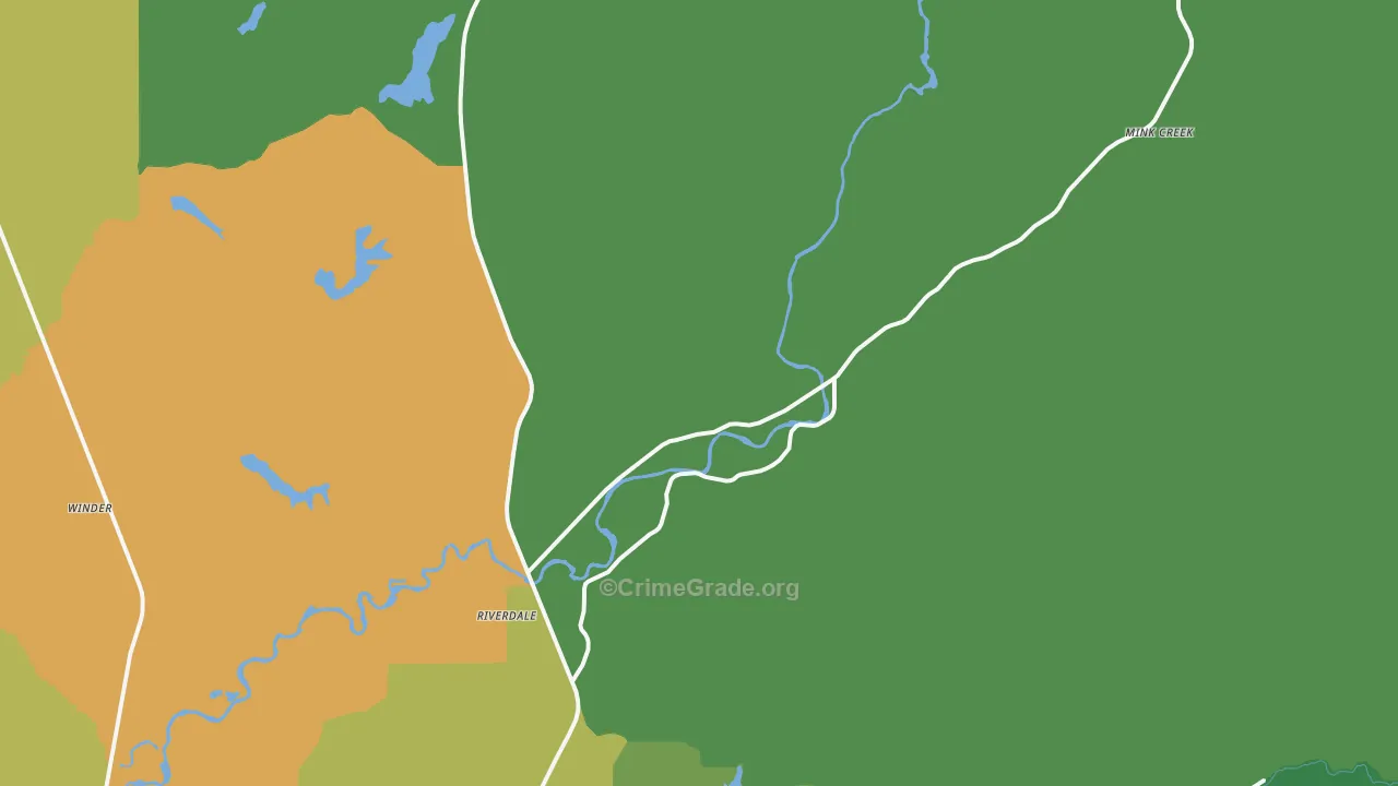 Oxford, ID Map of Vehicle Theft Rates