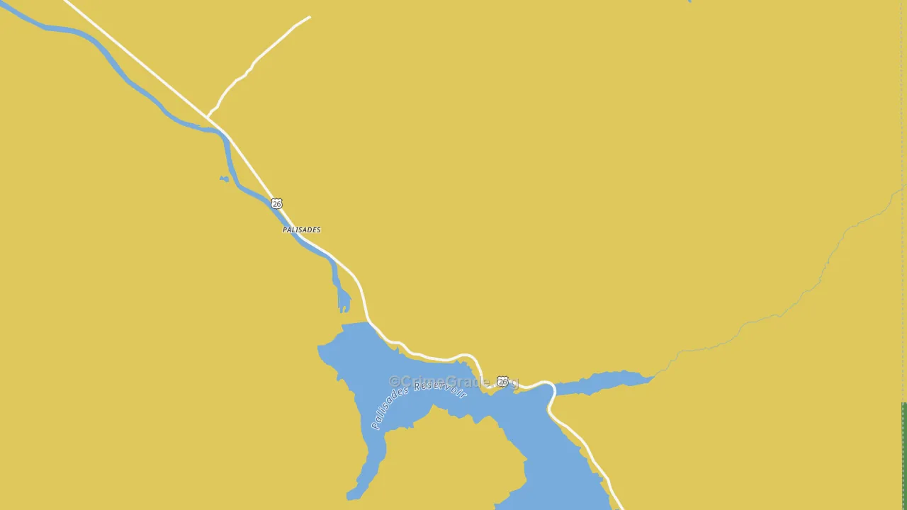 Palisades, ID Map of Vehicle Theft Rates