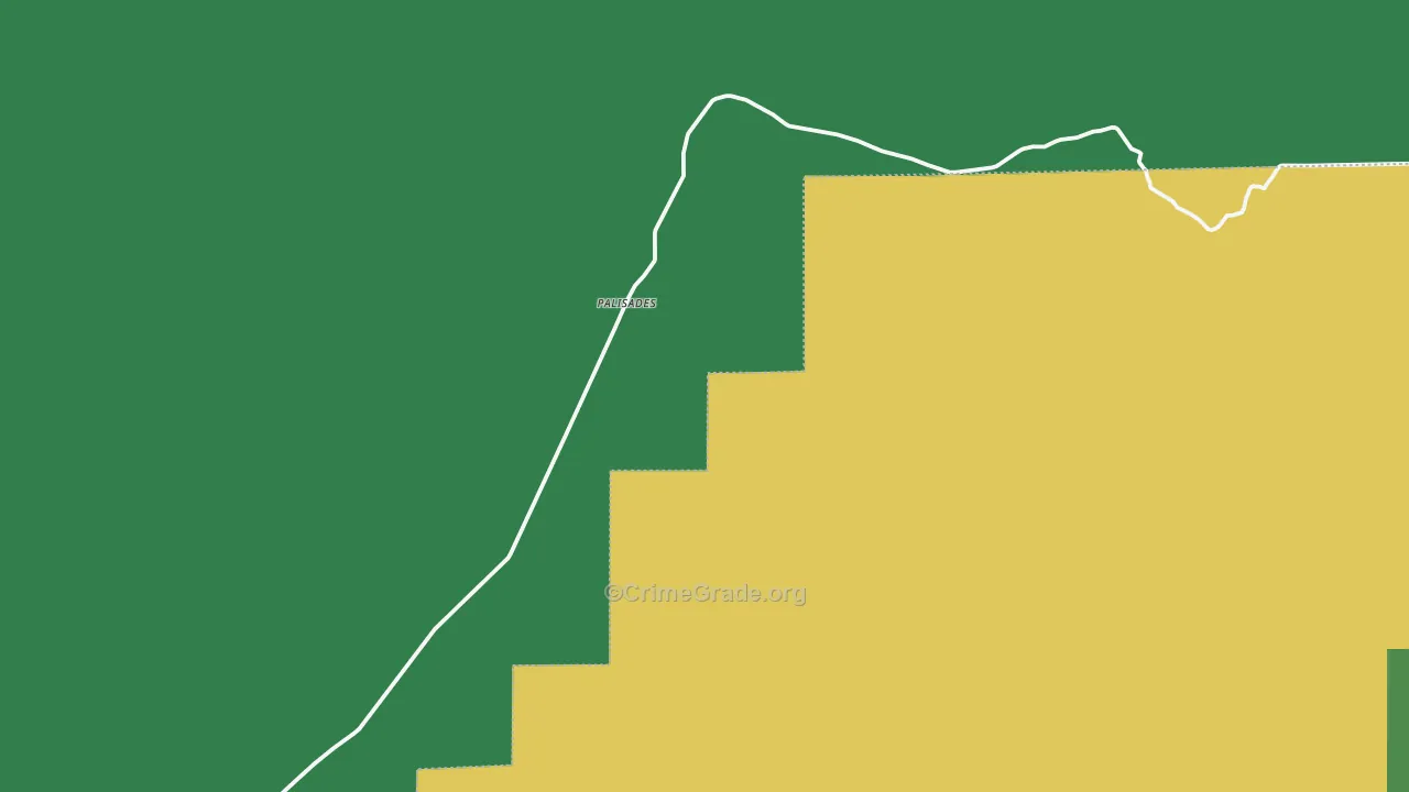 Palisades, WA Map of Vehicle Theft Rates