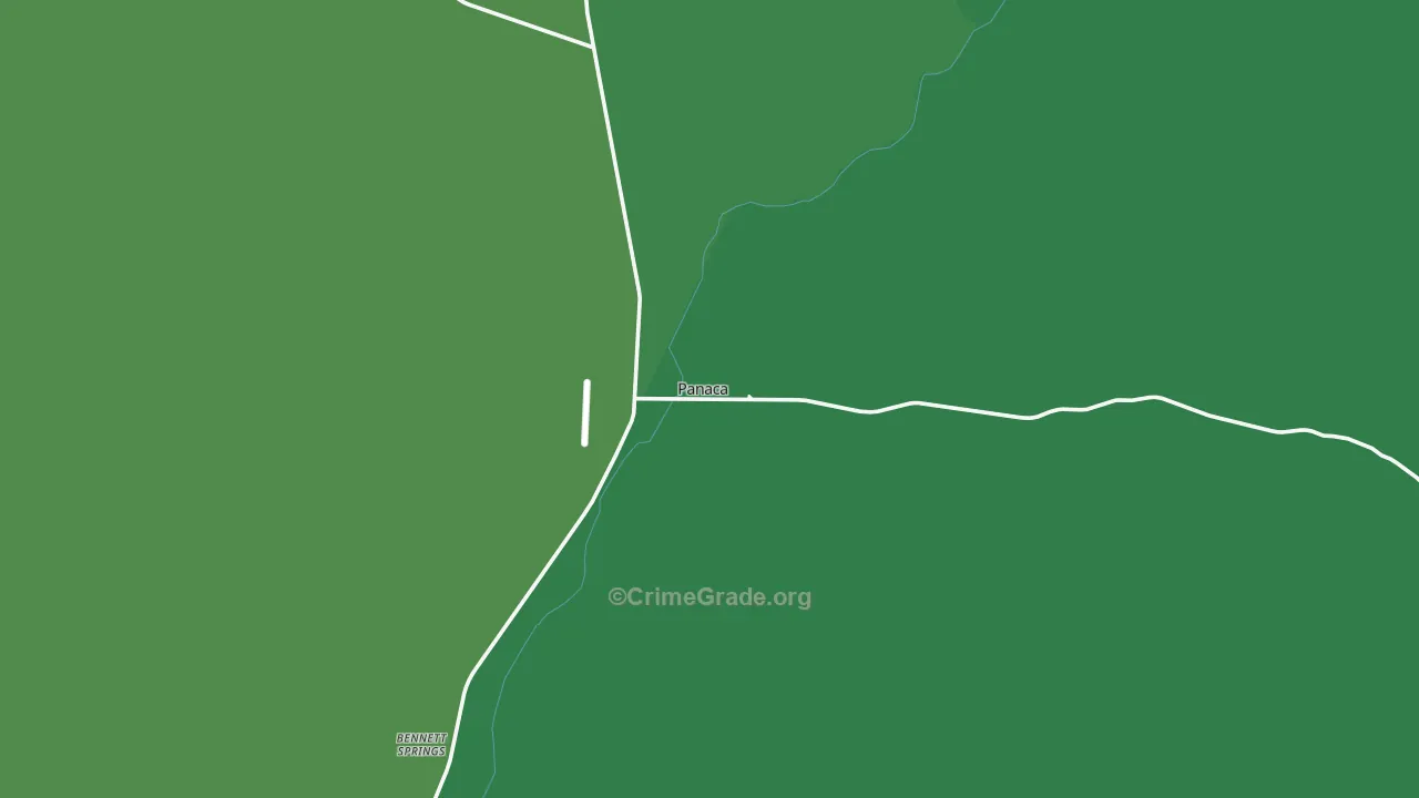 Panaca, NV Map of Vehicle Theft Rates