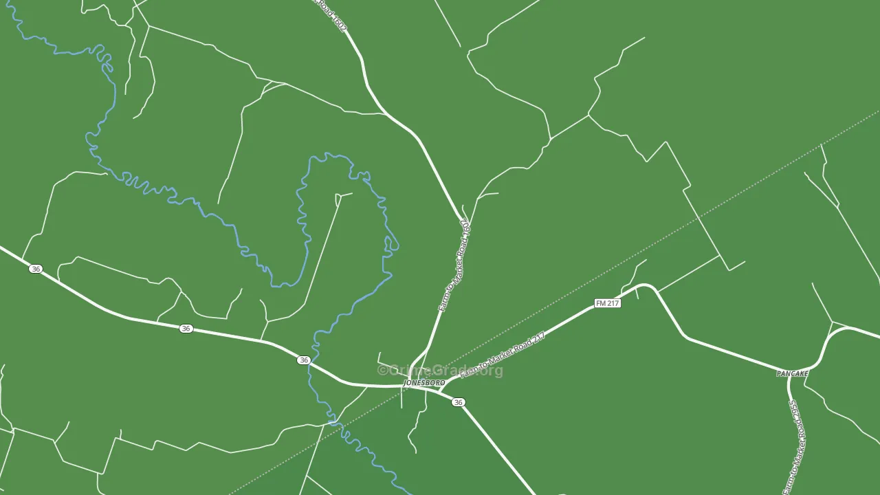 Pancake, TX Map of Vehicle Theft Rates