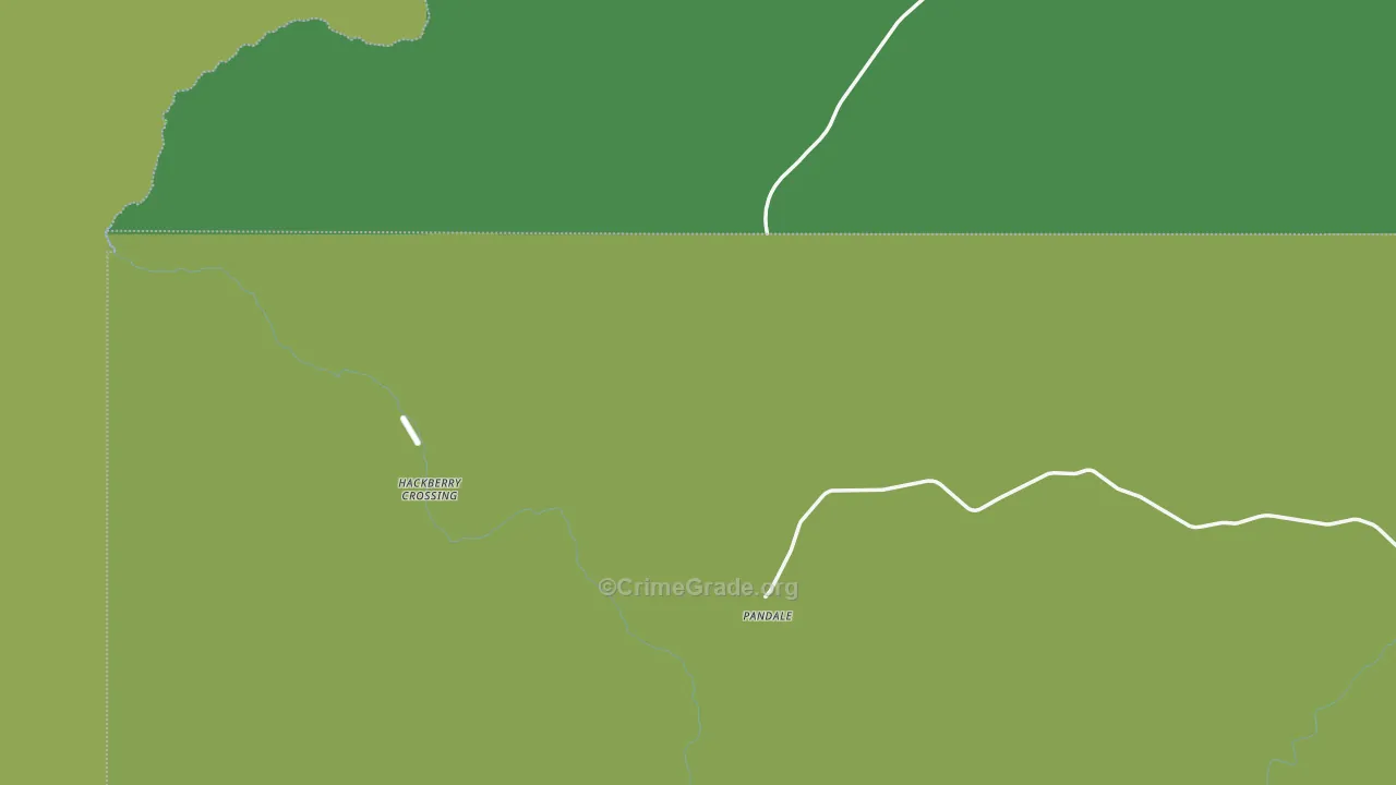 Pandale, TX Map of Vehicle Theft Rates