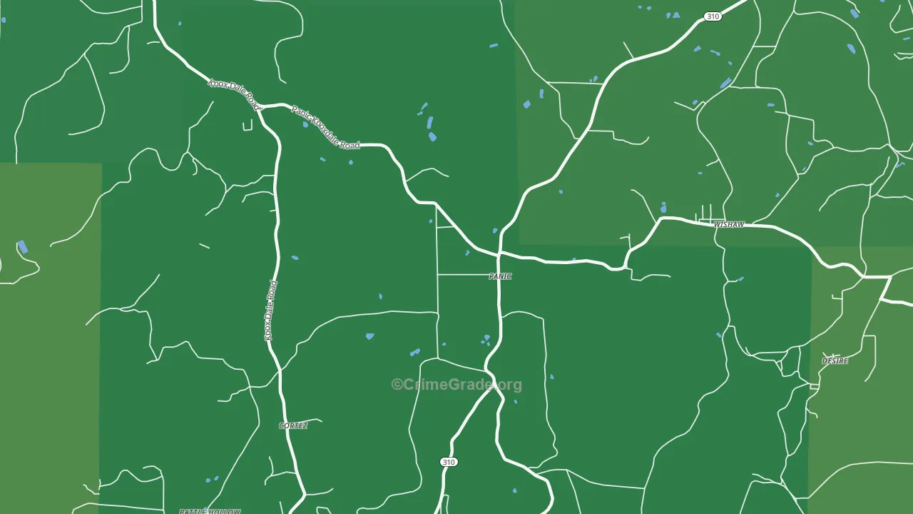 Panic, PA Map of Vehicle Theft Rates