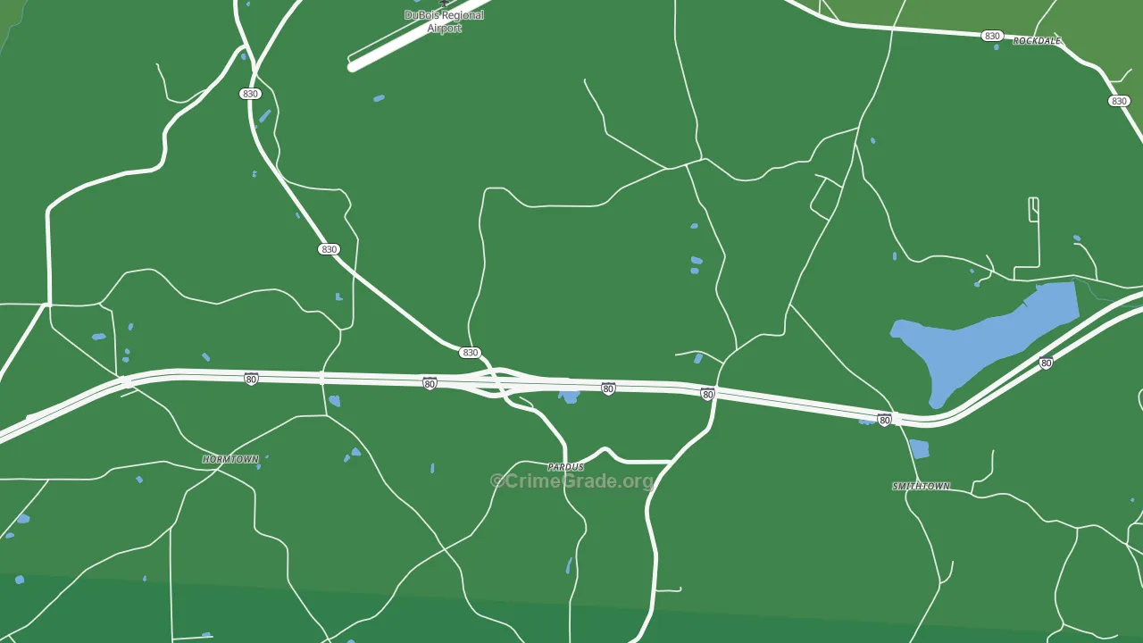 Pardus, PA Map of Vehicle Theft Rates