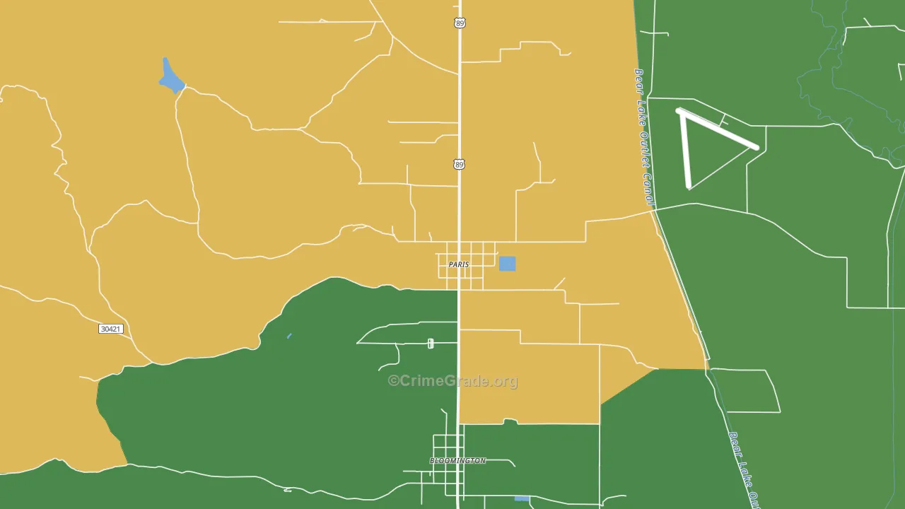 Paris, ID Map of Vehicle Theft Rates