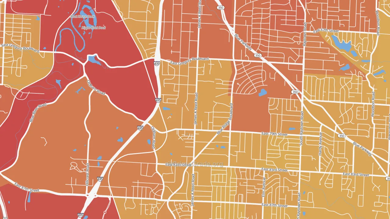Park Farms, Kansas City, MO Map of Vehicle Theft Rates