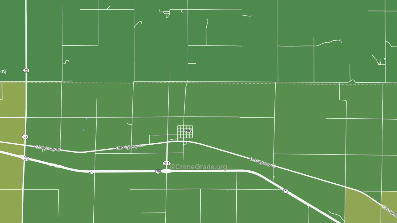 Park, KS Map of Vehicle Theft Rates