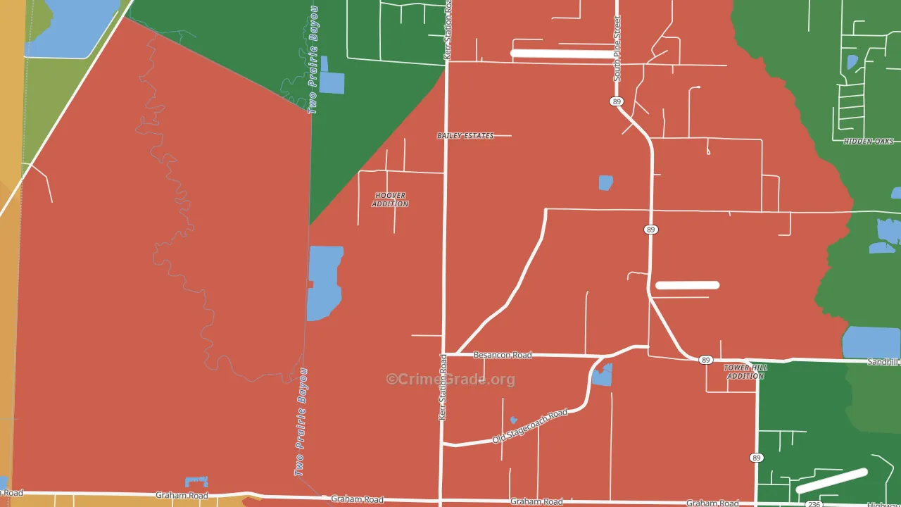 Parnell, AR Map of Vehicle Theft Rates