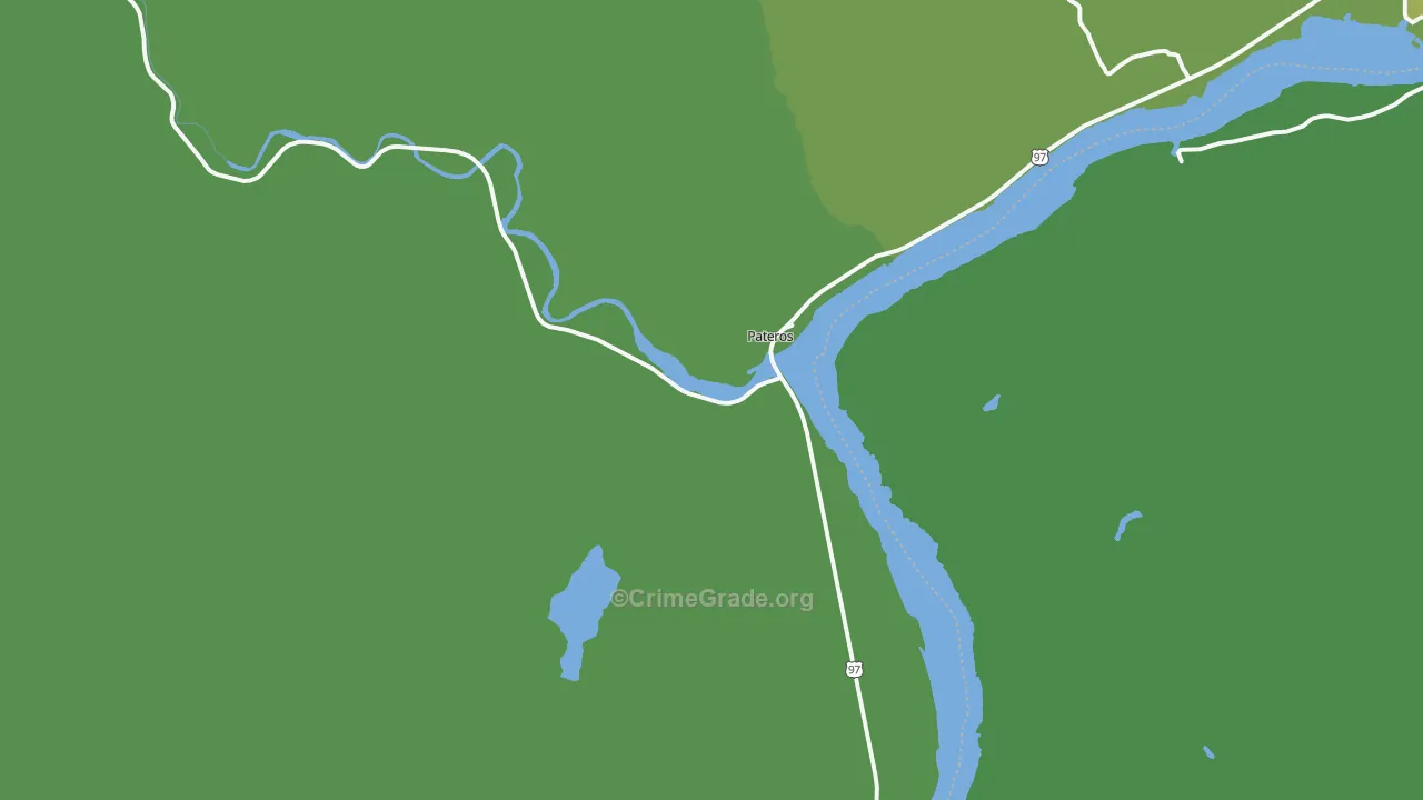 Pateros, WA Map of Vehicle Theft Rates