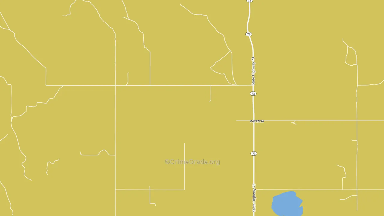 Patricia, SD Map of Vehicle Theft Rates