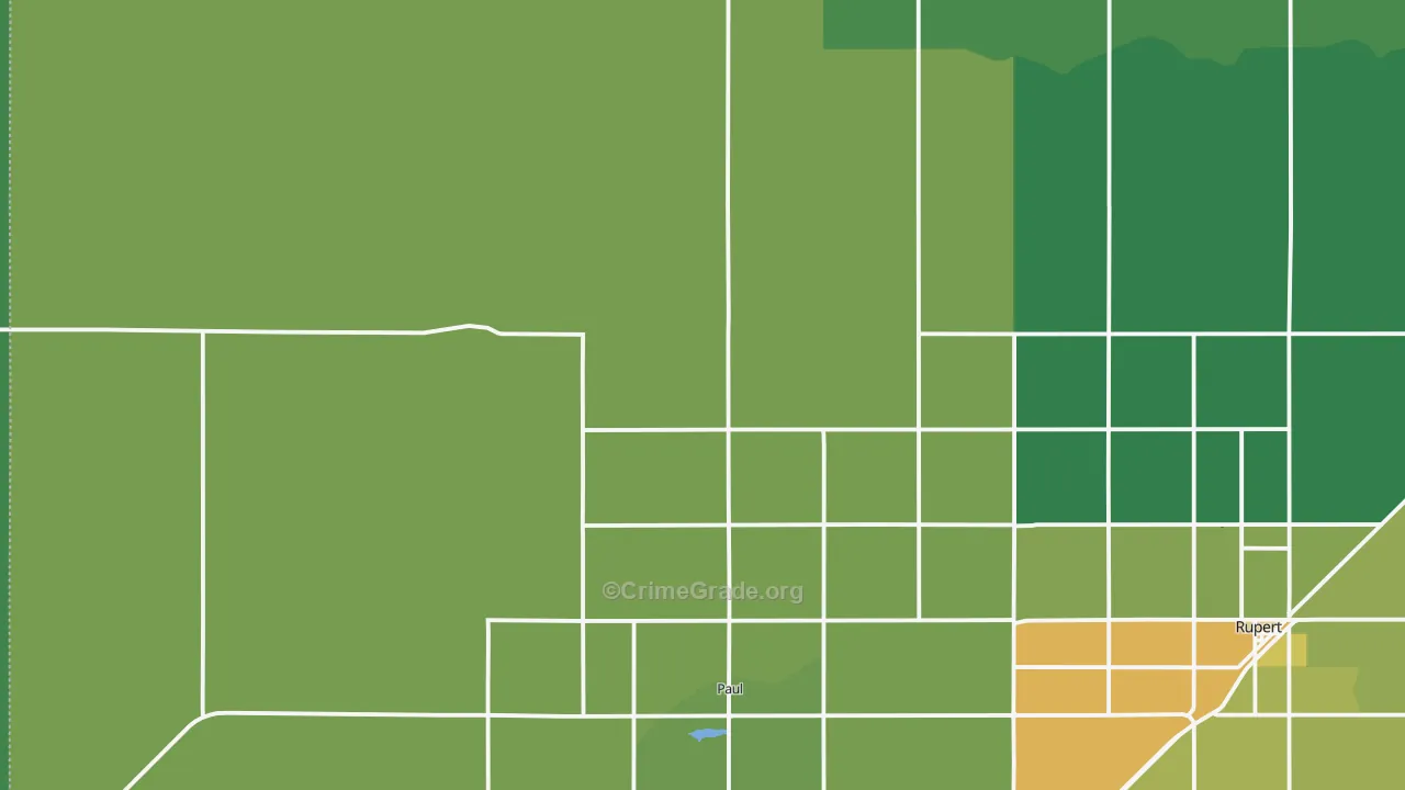 Paul, ID Map of Vehicle Theft Rates