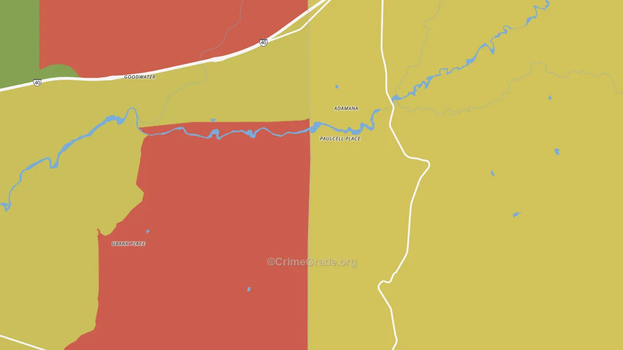 Paulcell Place, AZ Map of Vehicle Theft Rates