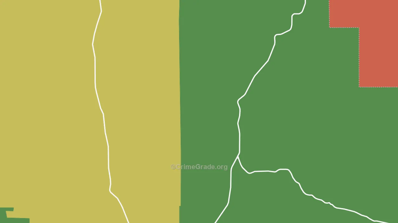Pauline, ID Map of Vehicle Theft Rates