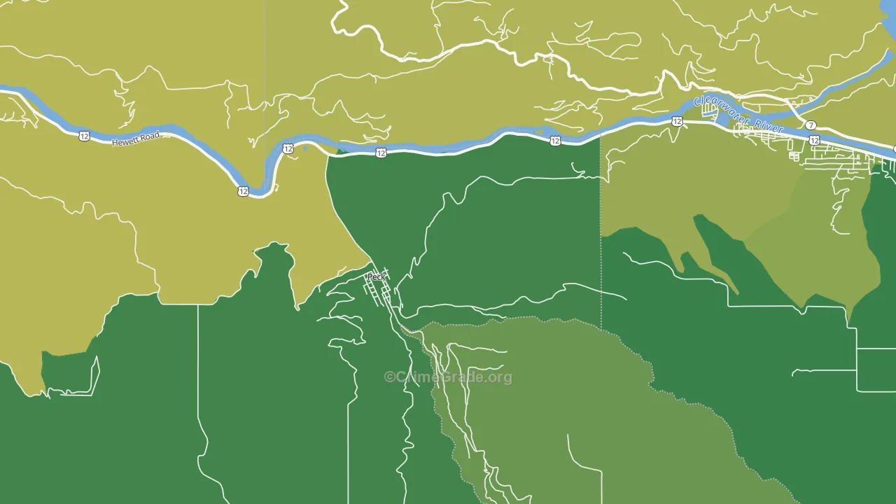 Peck, ID Map of Vehicle Theft Rates