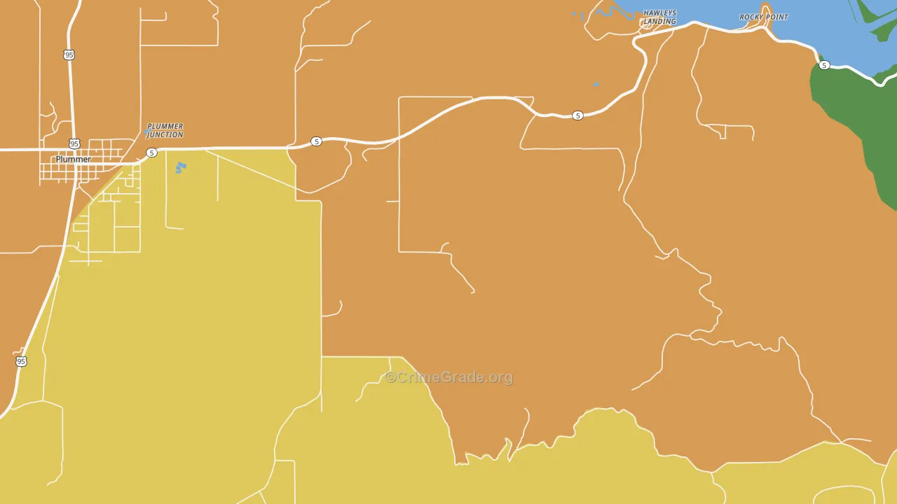 Pedee, ID Map of Vehicle Theft Rates