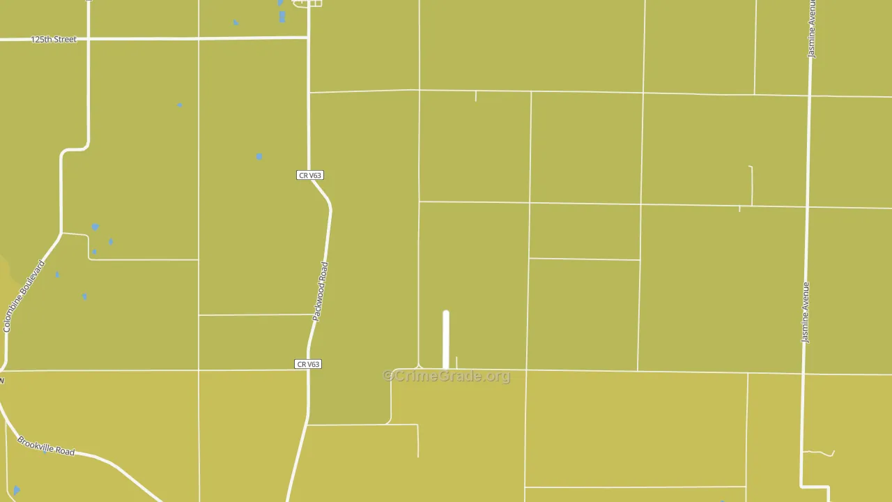 Pekin, IA Map of Vehicle Theft Rates