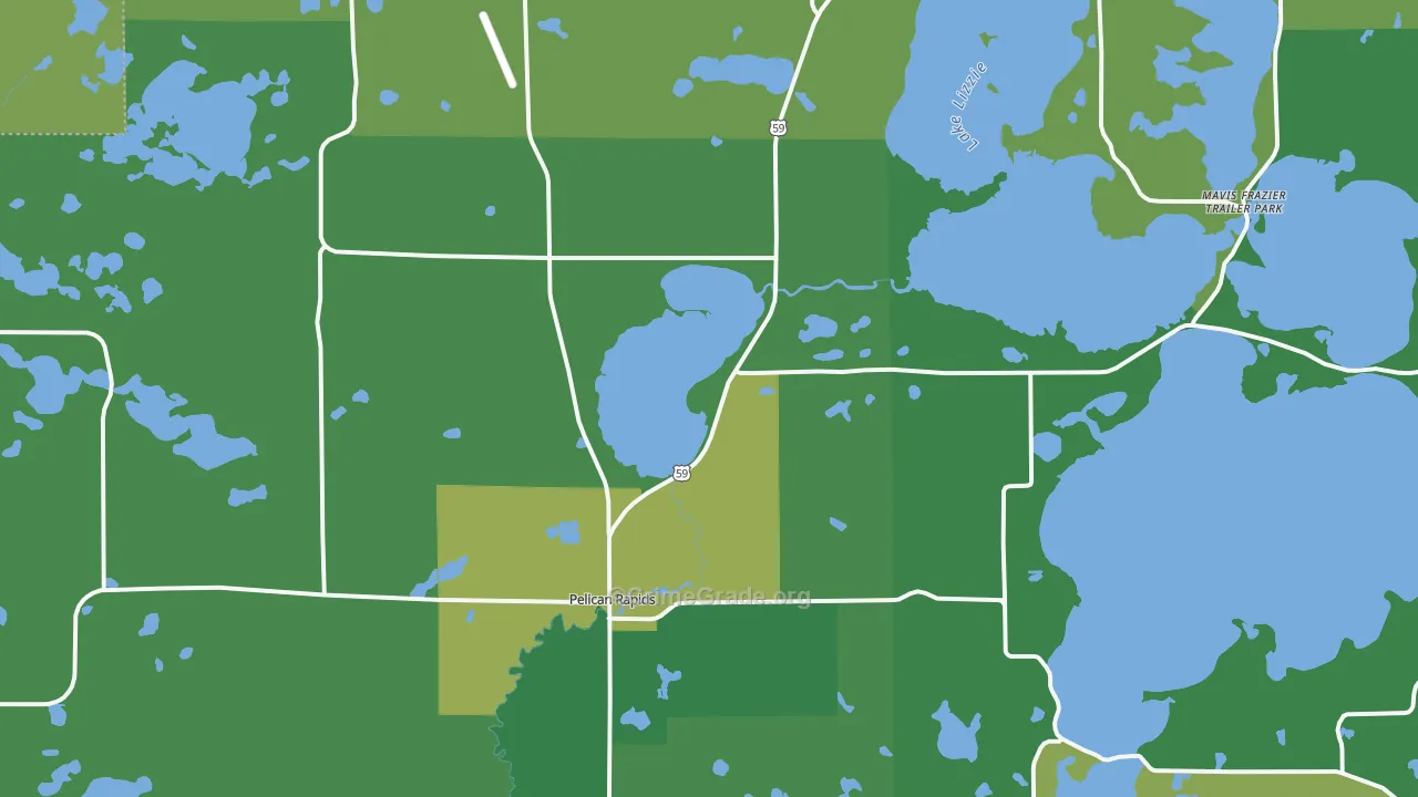 Pelican Rapids, MN Map of Vehicle Theft Rates