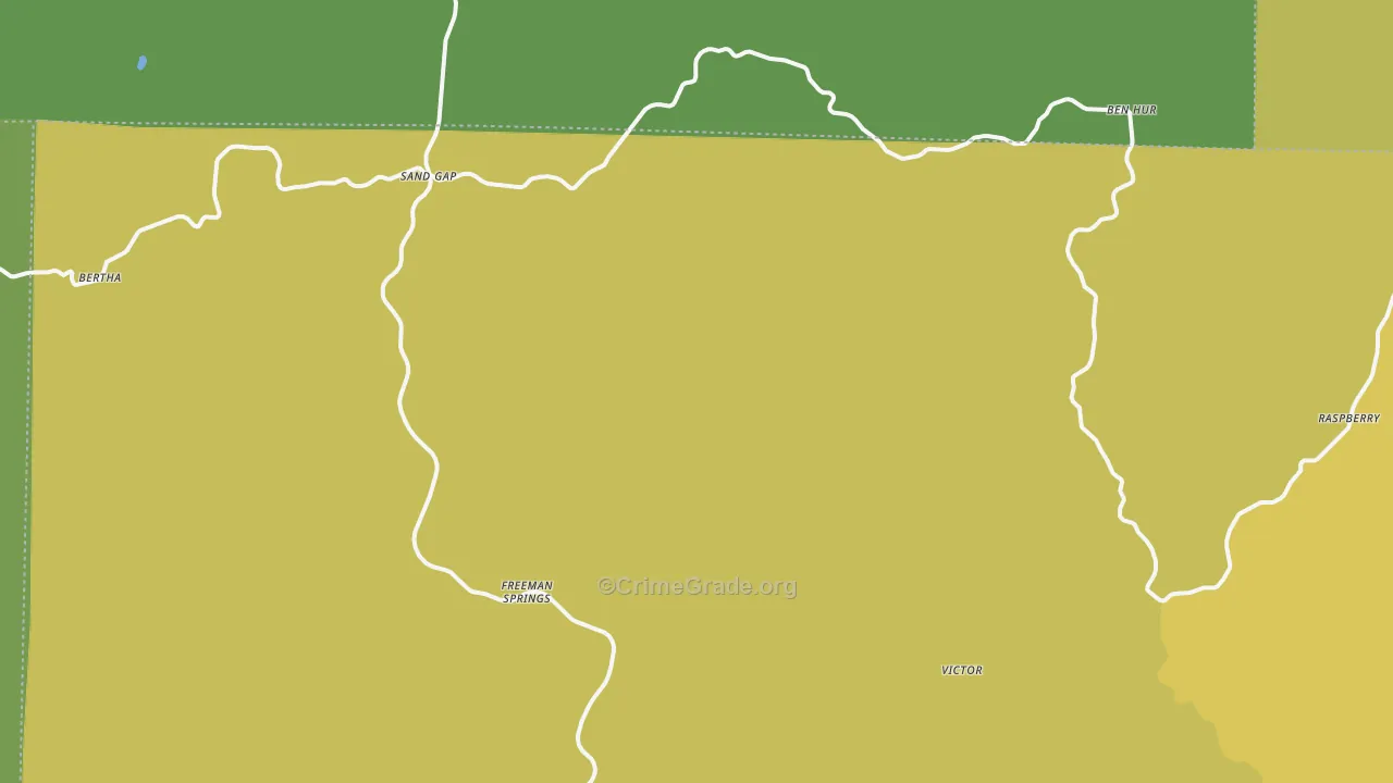 Pelsor, AR Map of Vehicle Theft Rates