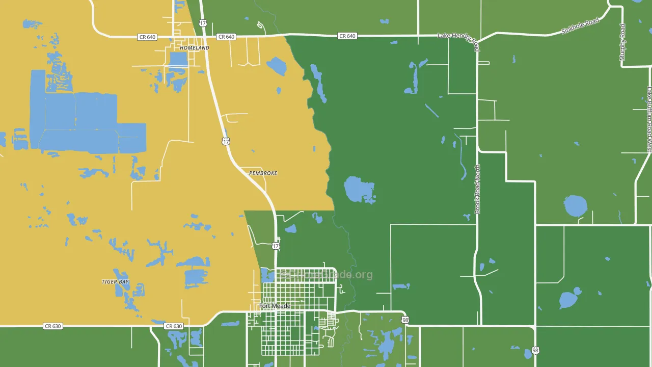Pembroke, FL Map of Vehicle Theft Rates