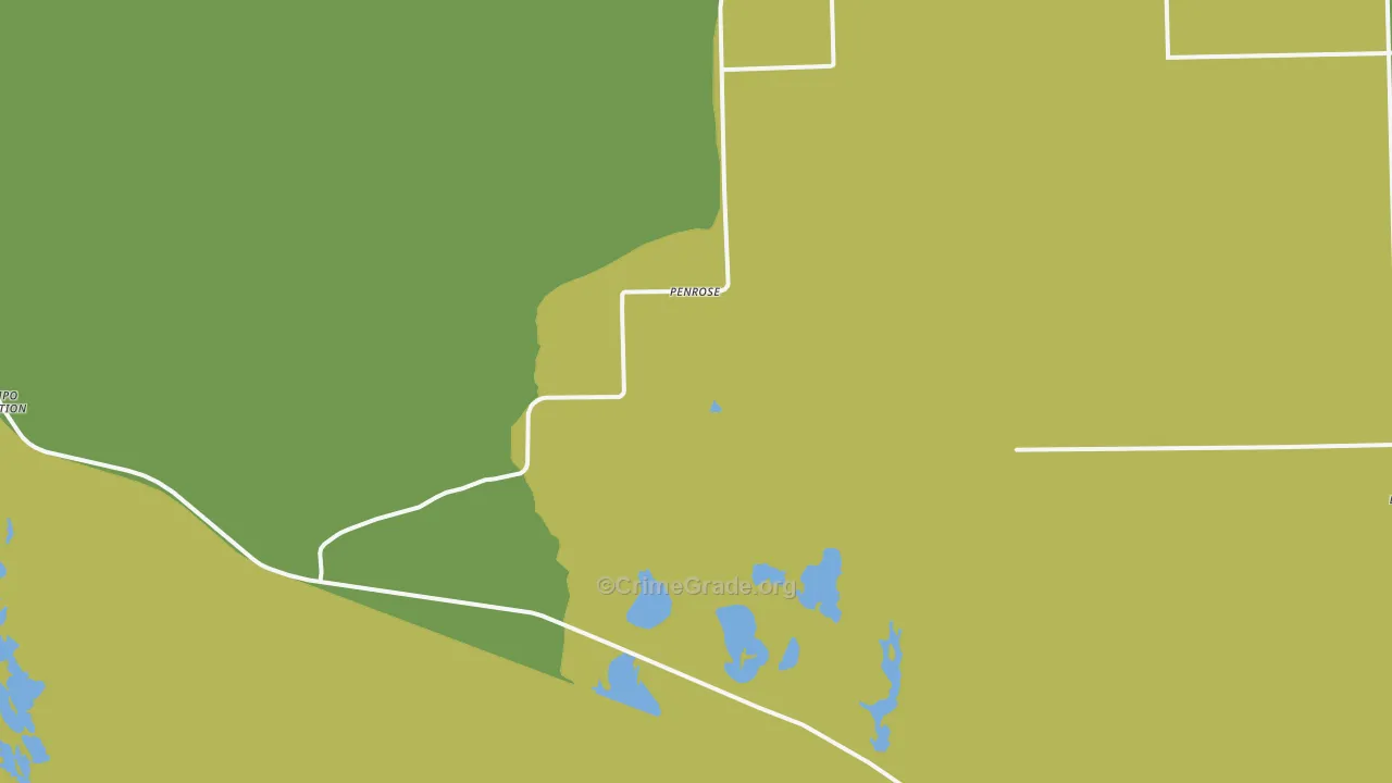 Penrose, UT Map of Vehicle Theft Rates