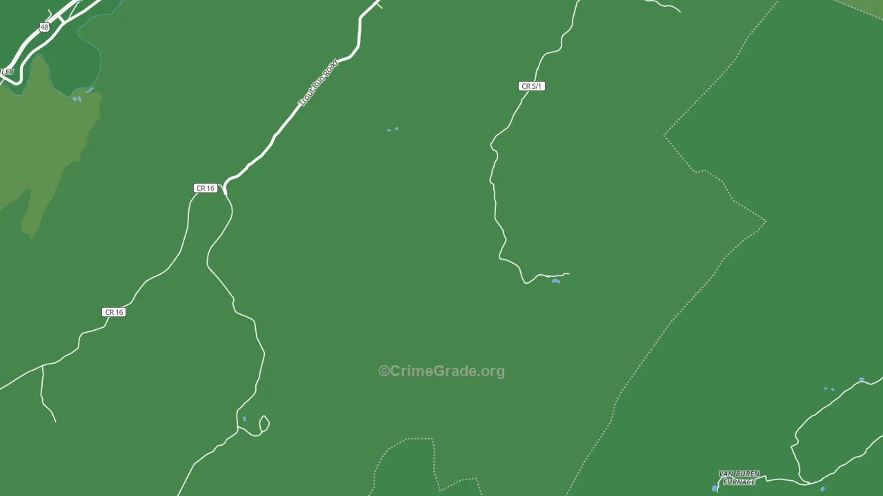 Perry, WV Map of Vehicle Theft Rates