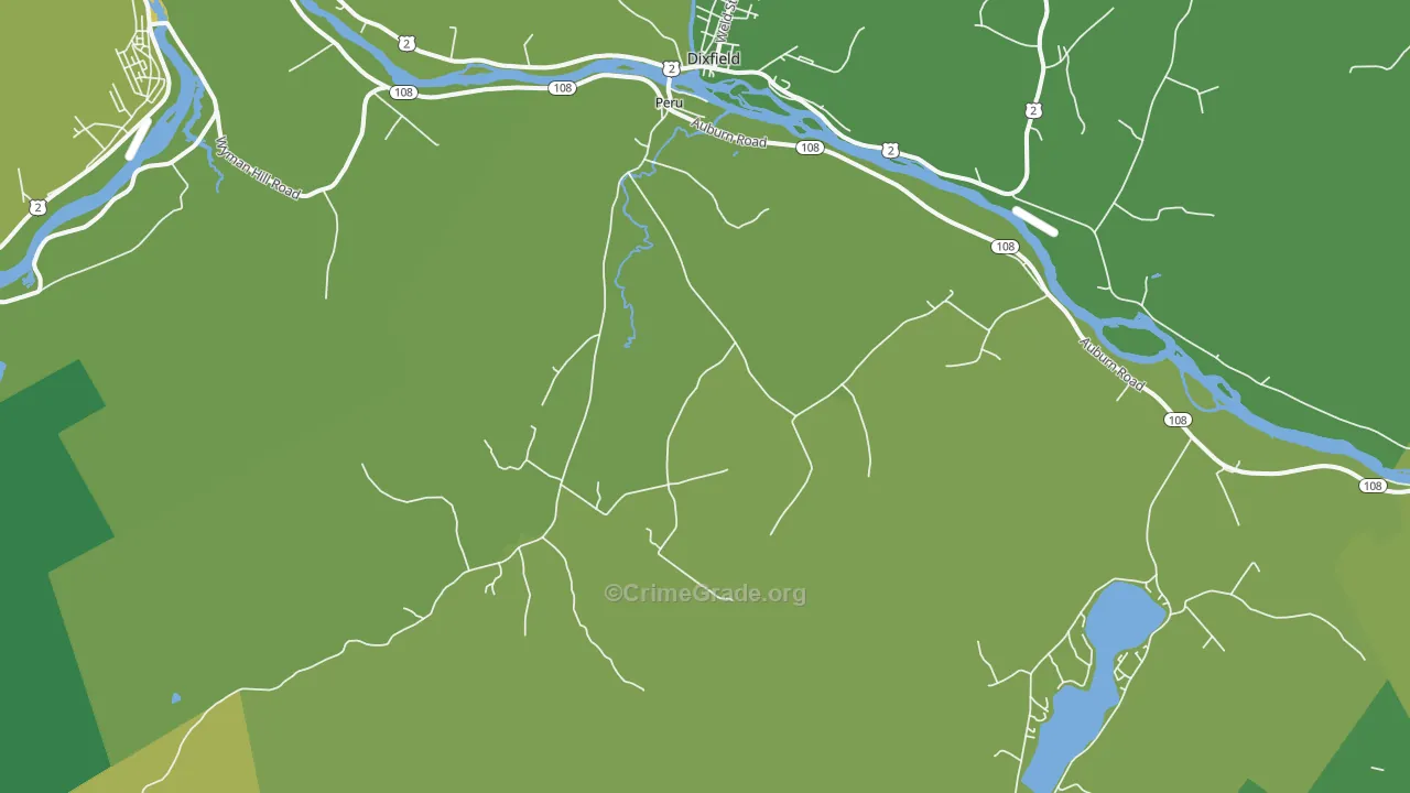Peru, ME Map of Vehicle Theft Rates