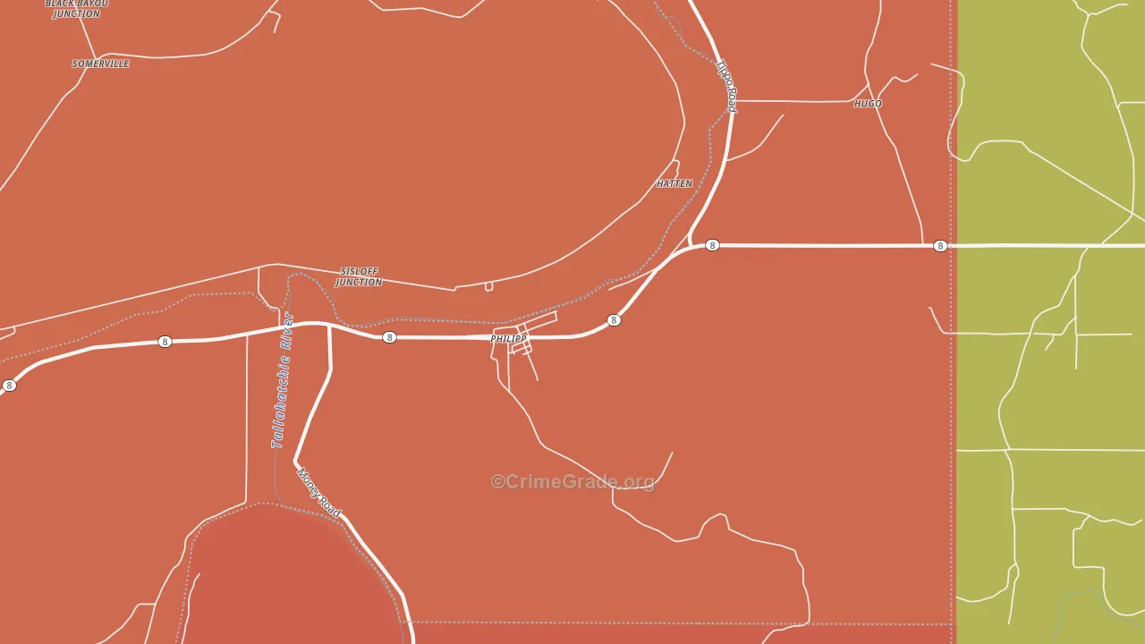 Philipp, MS Map of Vehicle Theft Rates