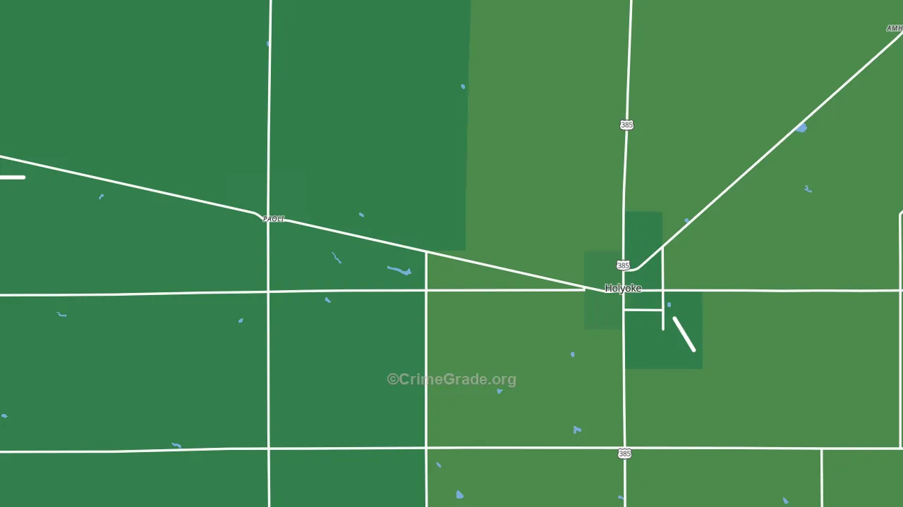 Phillips County, CO Map of Vehicle Theft Rates