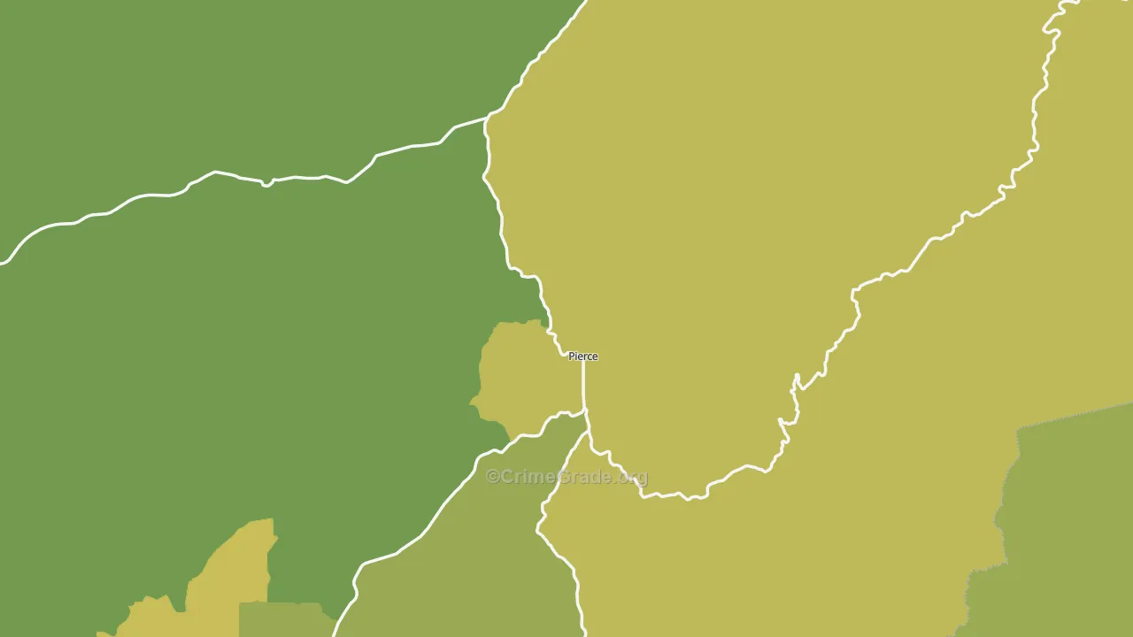 Pierce, ID Map of Vehicle Theft Rates