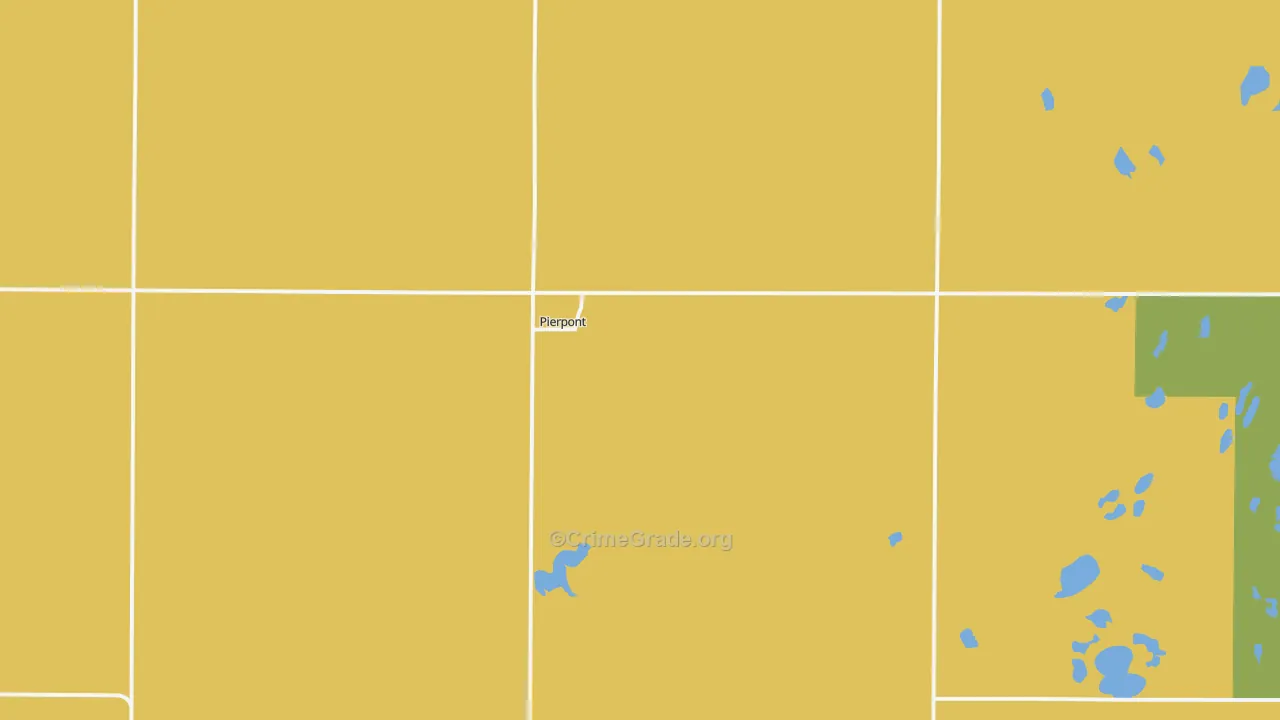 Pierpont, SD Map of Vehicle Theft Rates