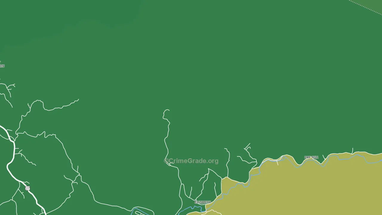 Pilot Mountain, TN Map of Vehicle Theft Rates