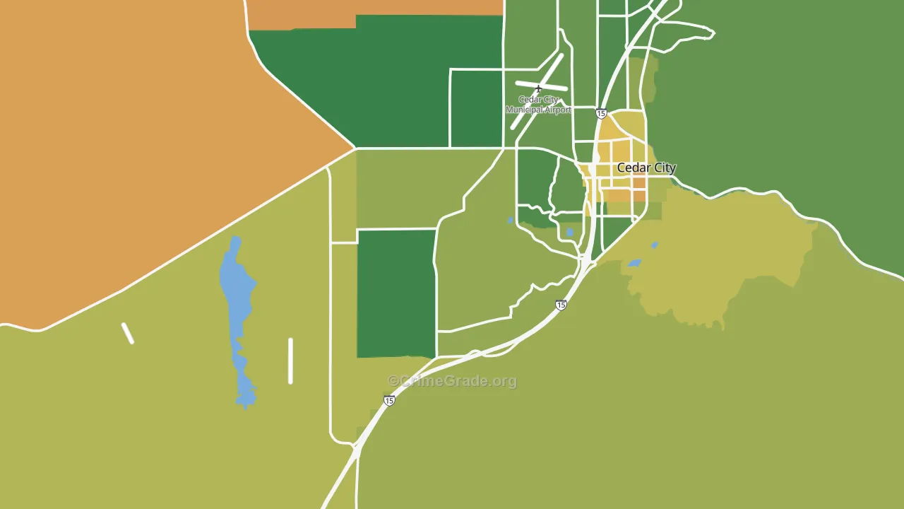 Pintura, UT Map of Vehicle Theft Rates