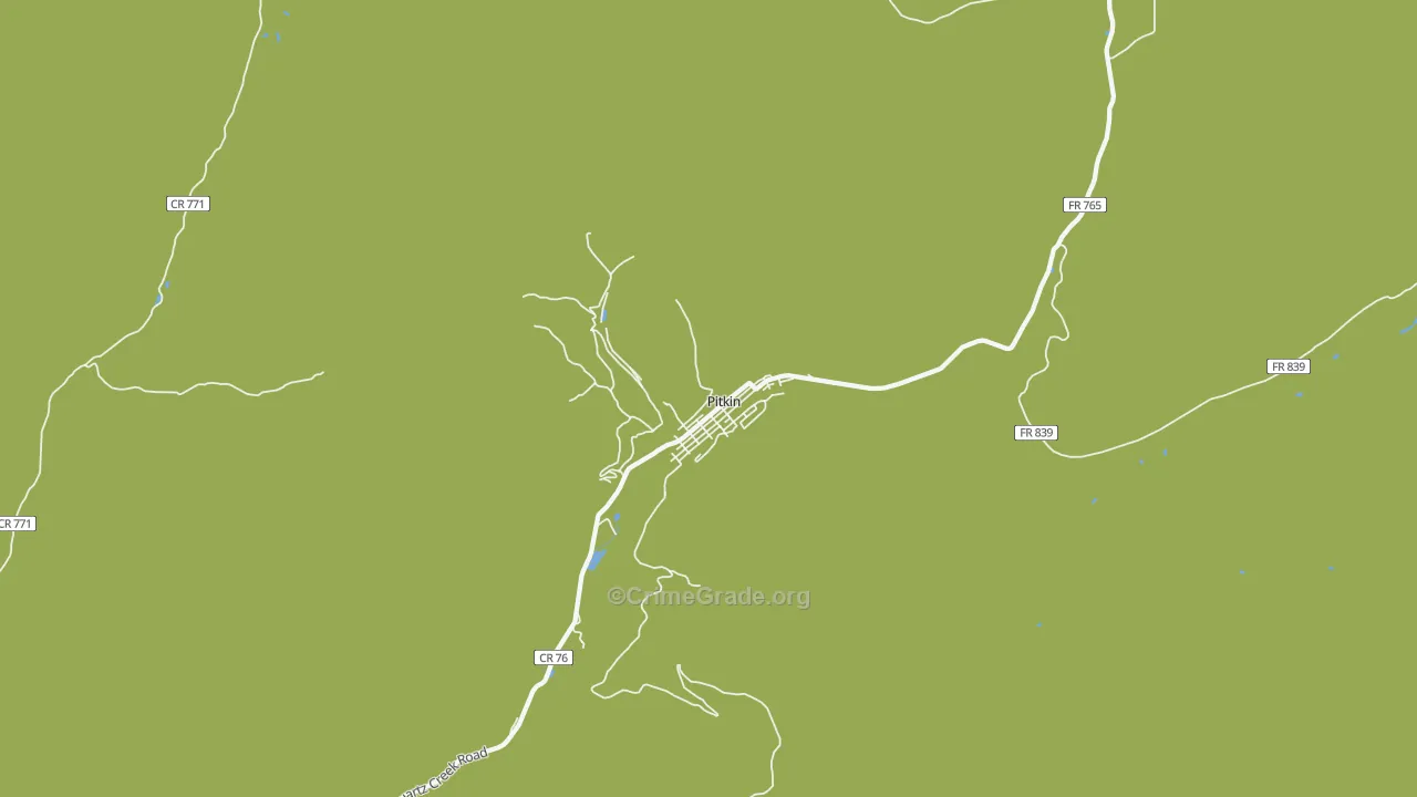 Pitkin, CO Map of Vehicle Theft Rates